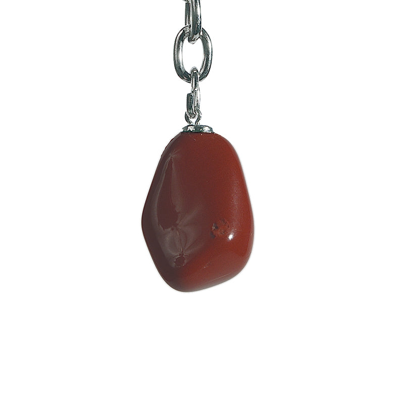 Bracelet En Jaspe Rouge Avec Liens Clé Grecque En Argent Sterling 925 - Taille 7 Pouces (17.8 Cm)