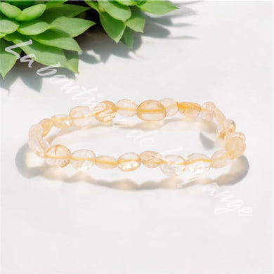 Bracelet Citrine pierre roulée