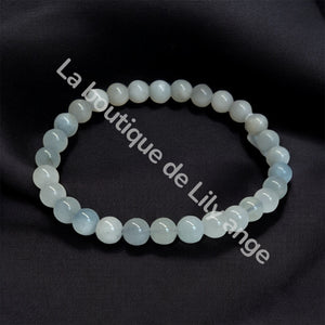 Bracelet Aigue marine 6 mm AB