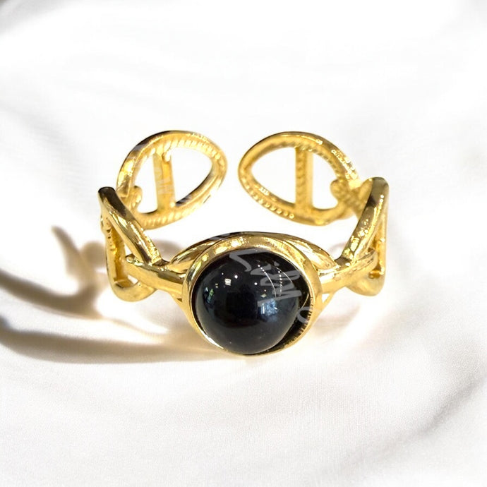 Bague Obsidienne Noire