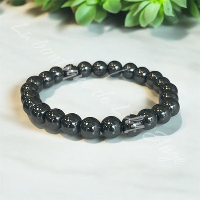 Bracelet boule Hématite 8mm AB