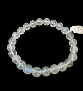 Bracelet Topaze bleu 8 mm AA