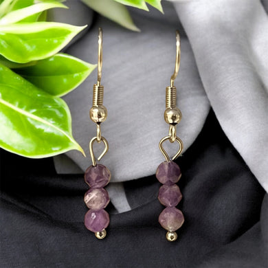 Boucles d'oreille Améthyste