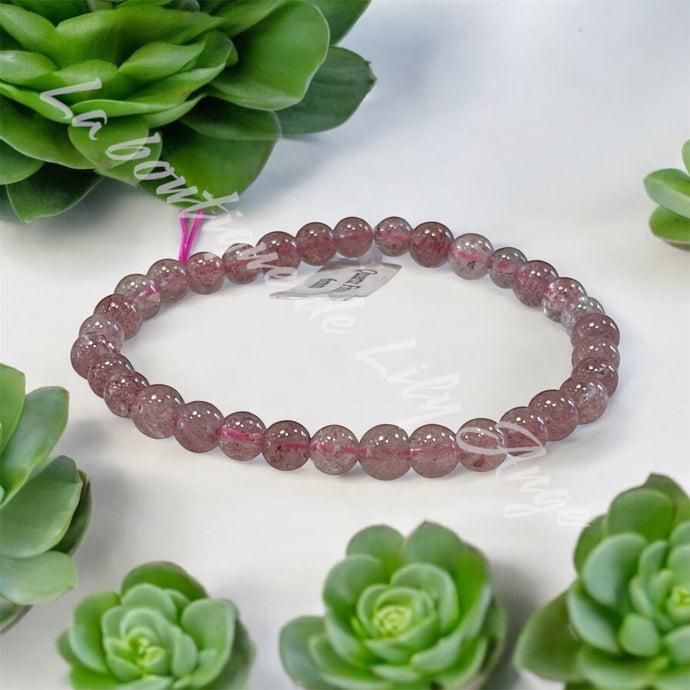 Bracelet Quartz fraise