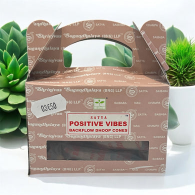 Cône positive vibes pour fontaine à encens