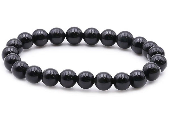 Bracelet Obsidienne oeil céleste A 8mm