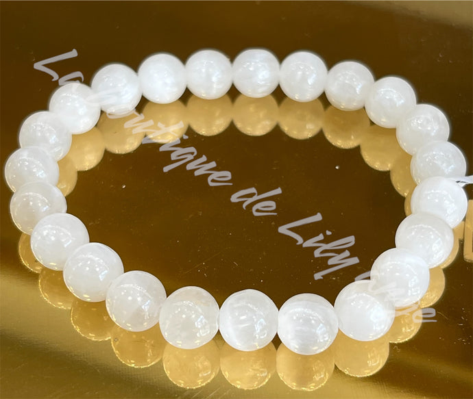 Bracelet Sélénite A 8mm