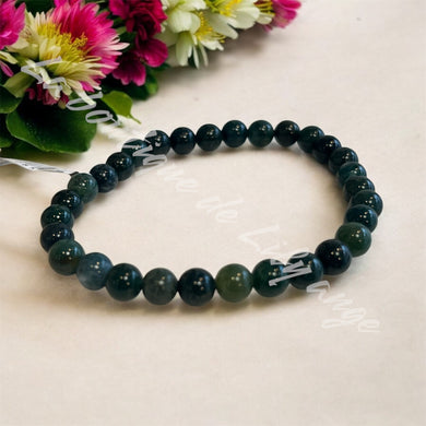 Bracelet Agate mousse 8mm AB
