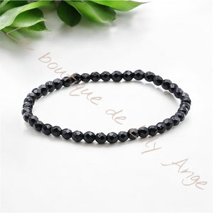 Bracelet spinelle facetté 4 mm A