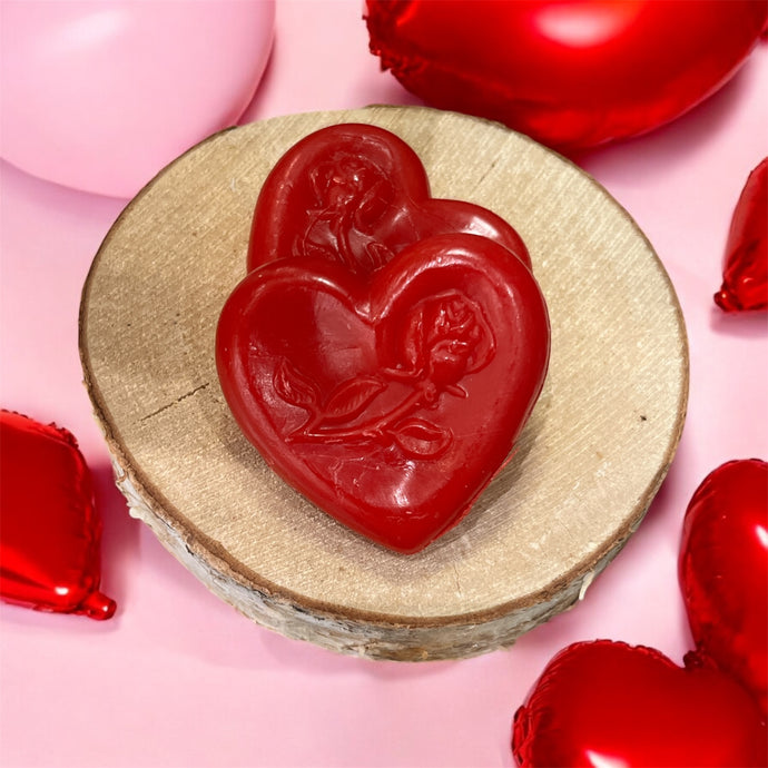 Savon cœur cerise