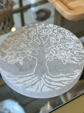Plaque Sélénite arbre de Vie