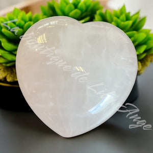 Galet cœur Quartz rose