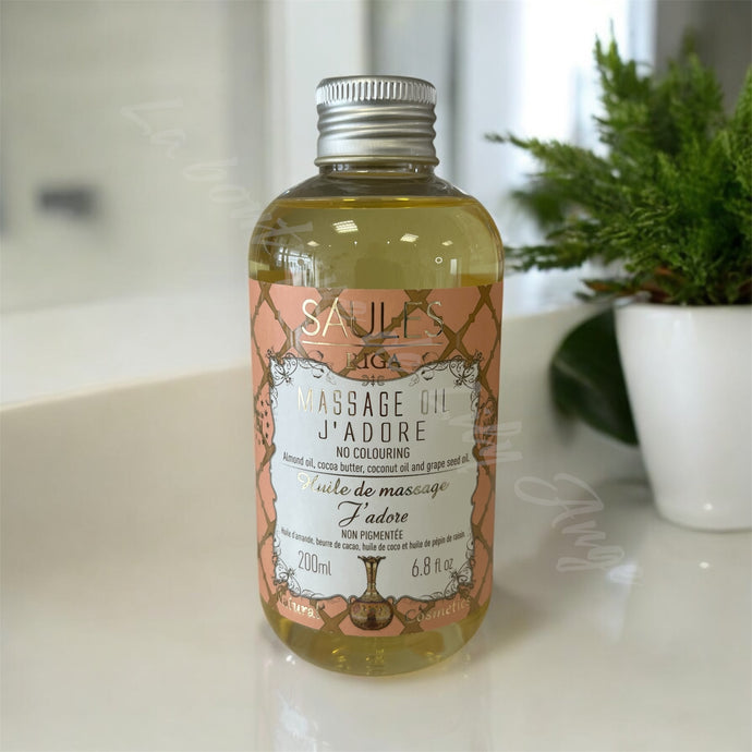 Huile de massage parfumée adore