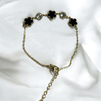 Bracelet fleurs/ strass