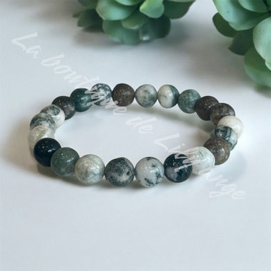 Bracelet Agate arbre 8mm