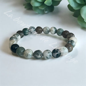 Bracelet Agate arbre 8mm