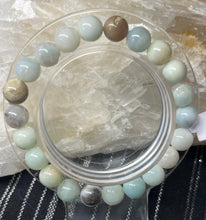 Charger l&#39;image dans la galerie, Bracelet Amazonite  8mm