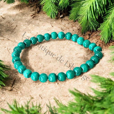 Bracelet Malachite claire 6mm AA