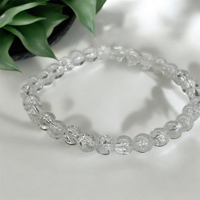 Bracelet Cristal de roche 6MM crack A