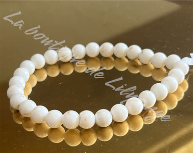 Bracelet Magnésite A 6 mm