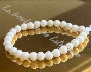 Bracelet Magnésite A 6 mm
