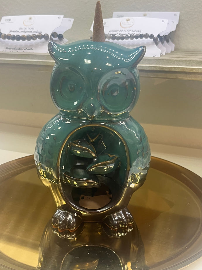 Fontaine à encens hibou
