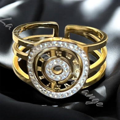 Bague cercle strass