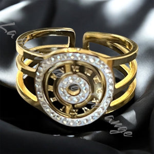 Bague cercle strass
