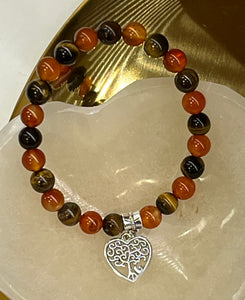 Bracelet Cornaline/ Oeil de tigre