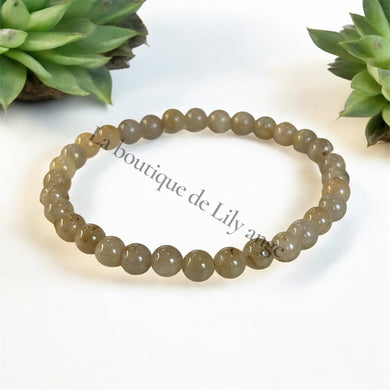 Bracelet cristal/ Rutile 6 mm AB