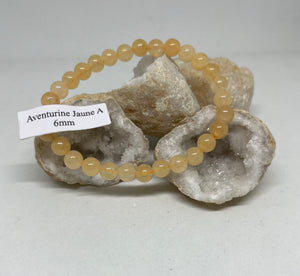 Bracelet Aventurine jaune 6mm A