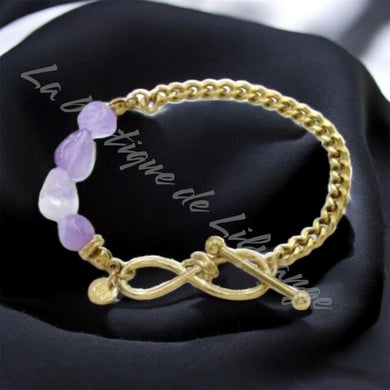 Bracelet infini Améthyste
