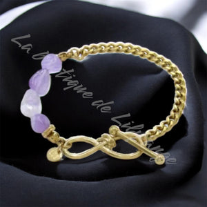 Bracelet infini Améthyste