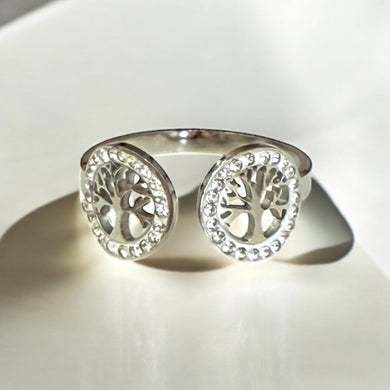 Bague double arbre de Vie