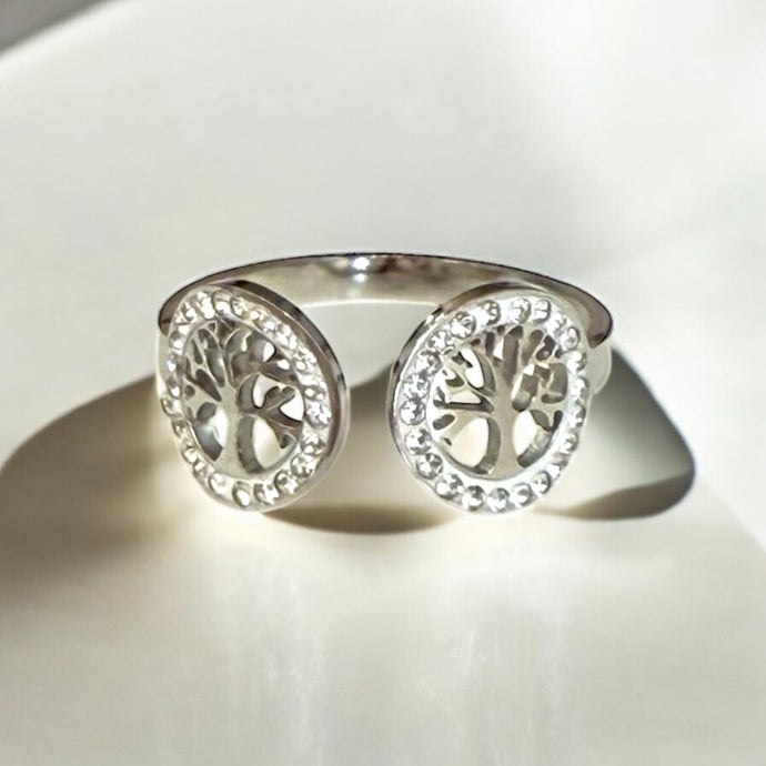 Bague double arbre de Vie