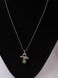 Pendentif enfant ange aventurine