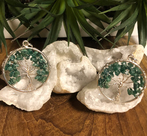 Pendentif Arbre de Vie  Aventurine